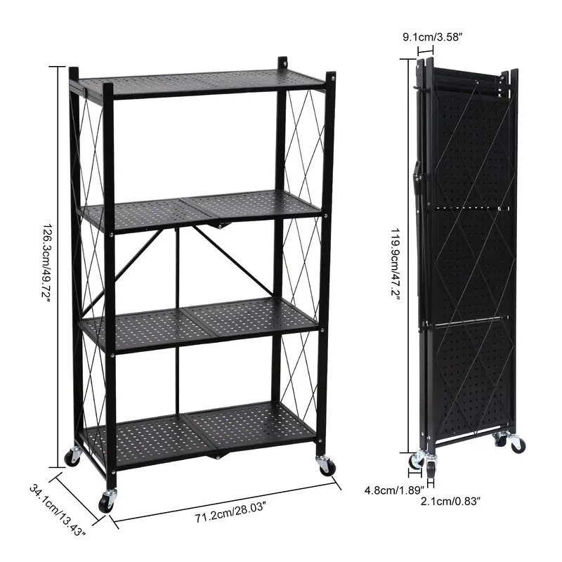 4-Tier Smart Adjustable Storage Rack System