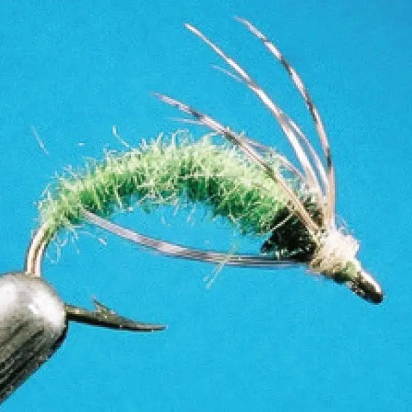 #42 Green Caddis Hook – Fine-Wire Curved Hook for Small Caddis Patterns
