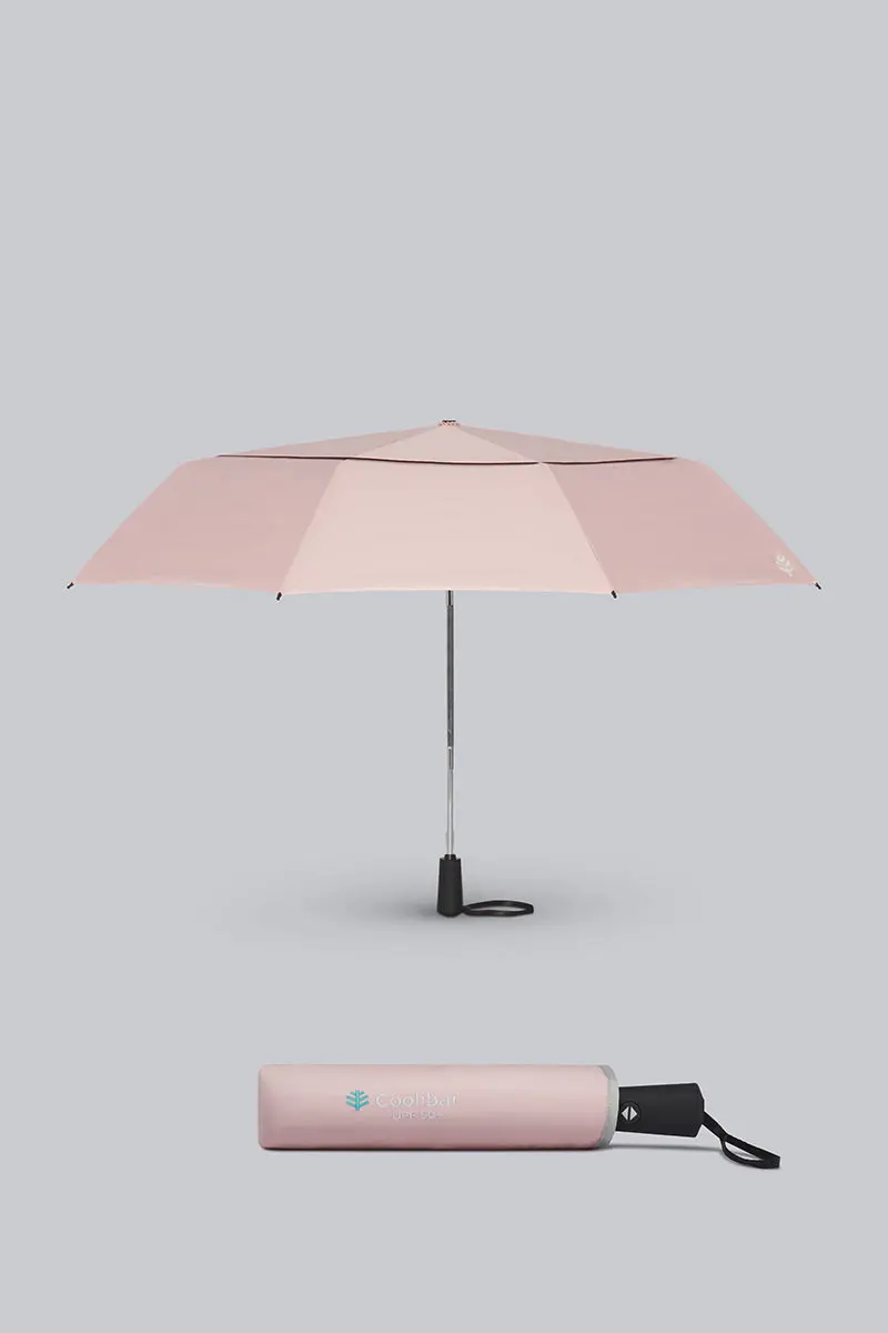 42-Inch Compact Travel Umbrella – Light Rose Sodalis Collection