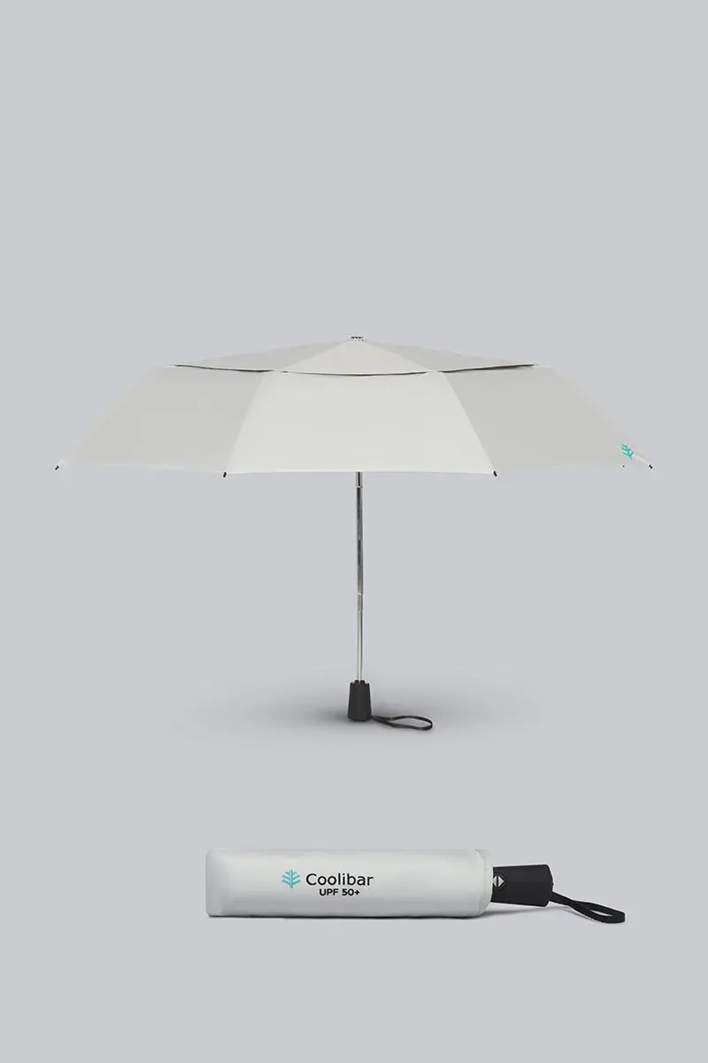 42-Inch Sleek Grey Sodalis Travel Umbrella for Compact Portability