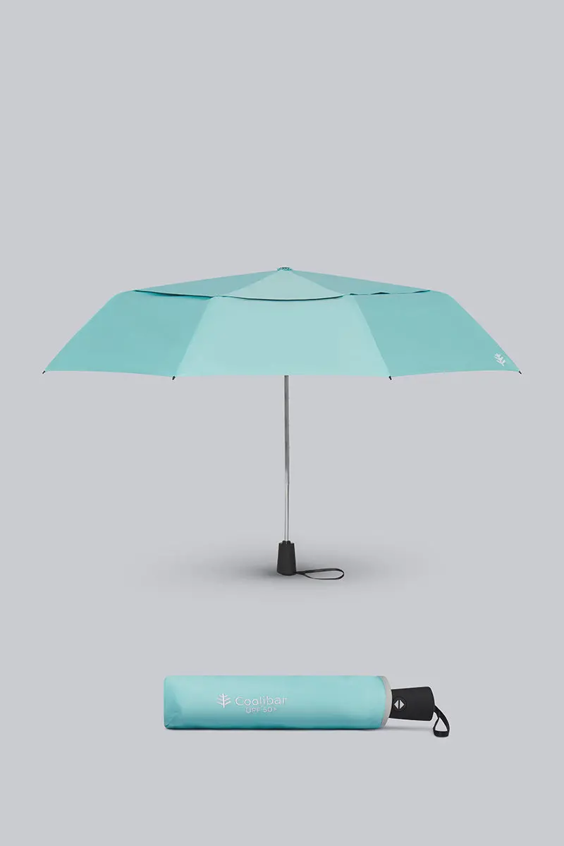 42-Inch Sodalis Travel Umbrella in Coolibar Blue