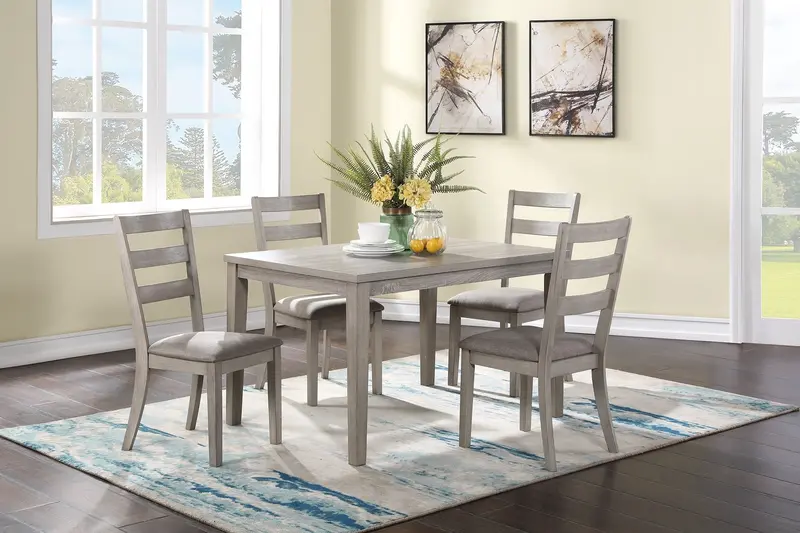 5-Piece Elegant Harmony Dining Set – Table + 4 Side Chairs