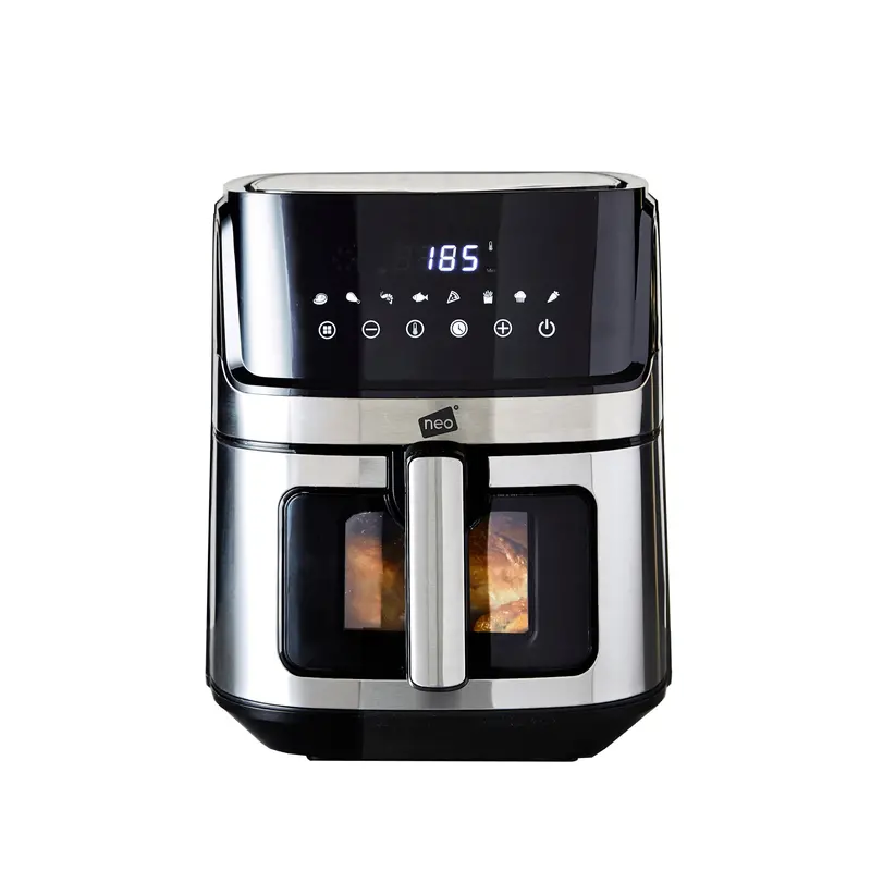 6.5L Black Digital Air Fryer with Glass Viewing Window – Neo Electric