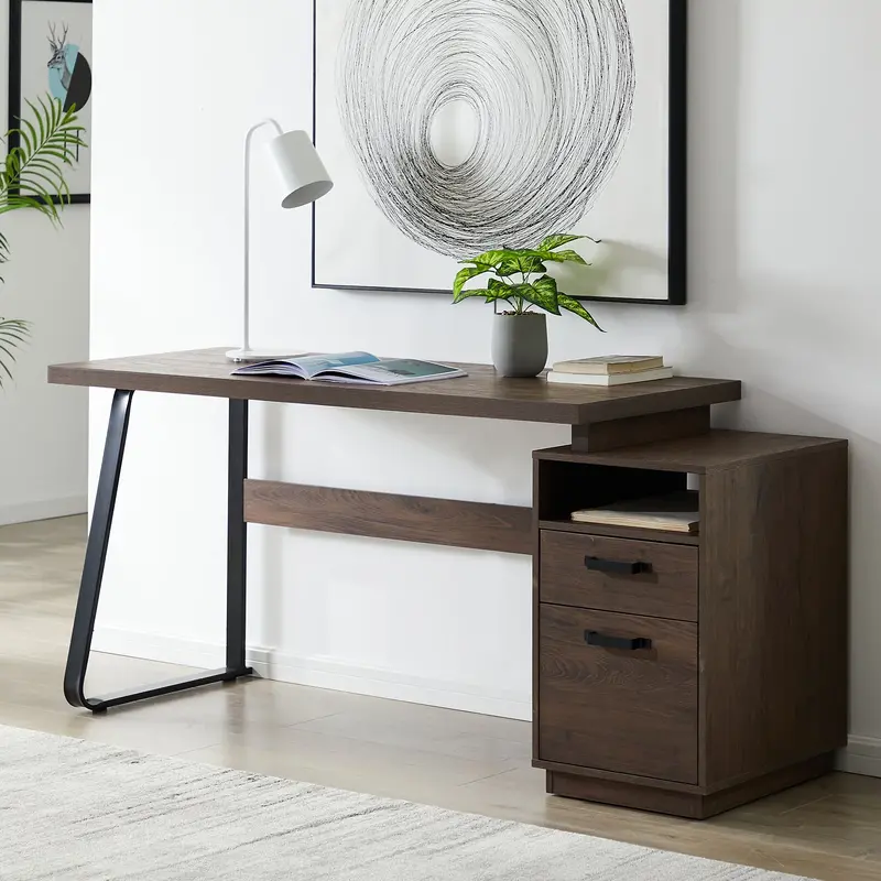 65-Inch Computer Desk with Drawer Storage