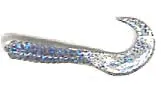 Action Bait 3-Inch Curly Tail Grubs – Firecracker (25-Pack)