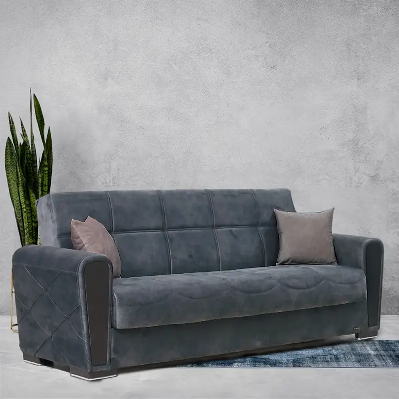 Alex Gray Convertible Fabric Sofa Bed