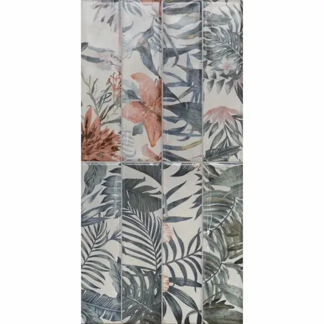 Amazonico Gloss Metro Tile with Geometric Pattern