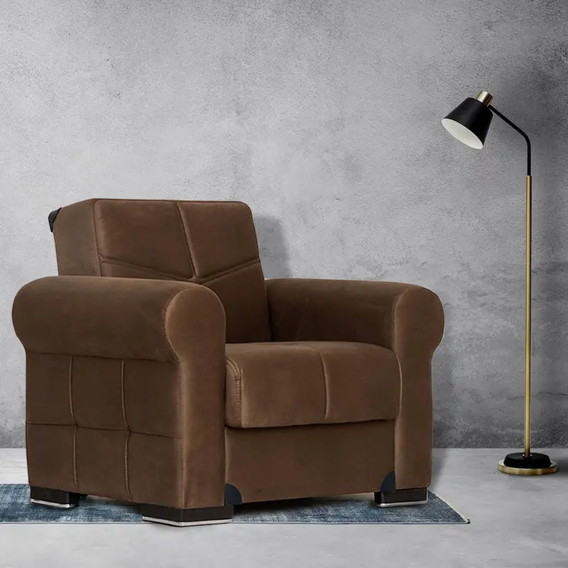 Ana Light Brown Accent Sofa Chair