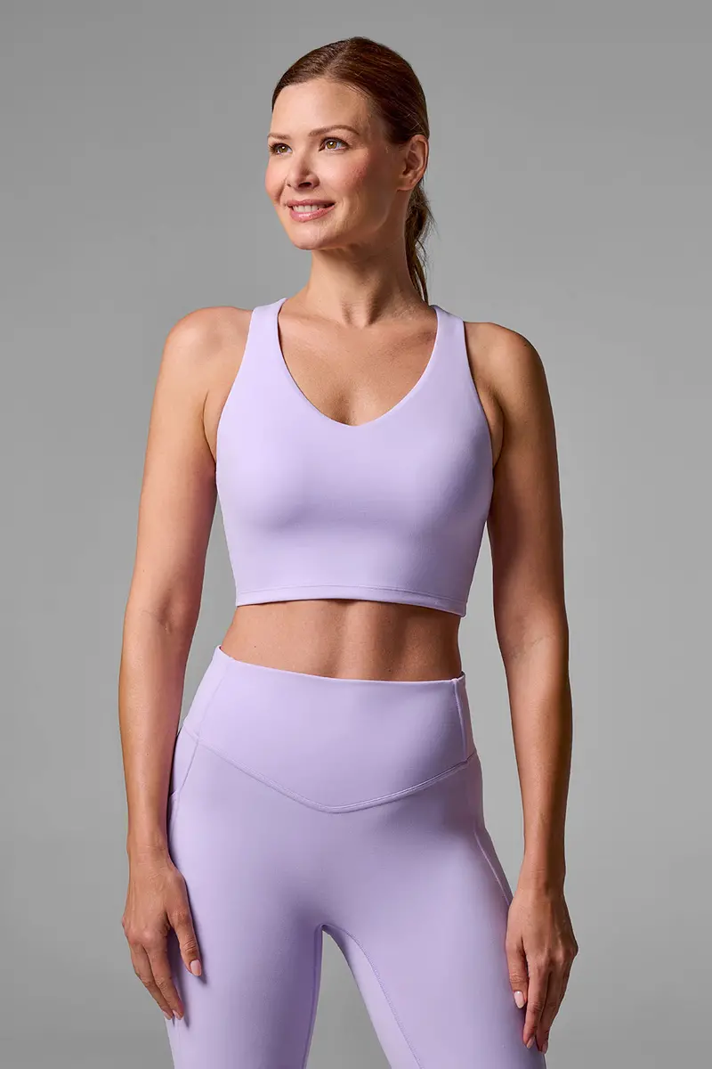 Ananda Long-Line Yoga Bra for Women – Lavendula