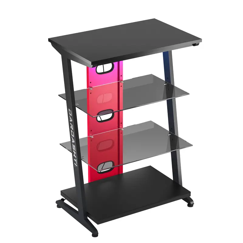 Azure Bold Red Gaming Shelf System