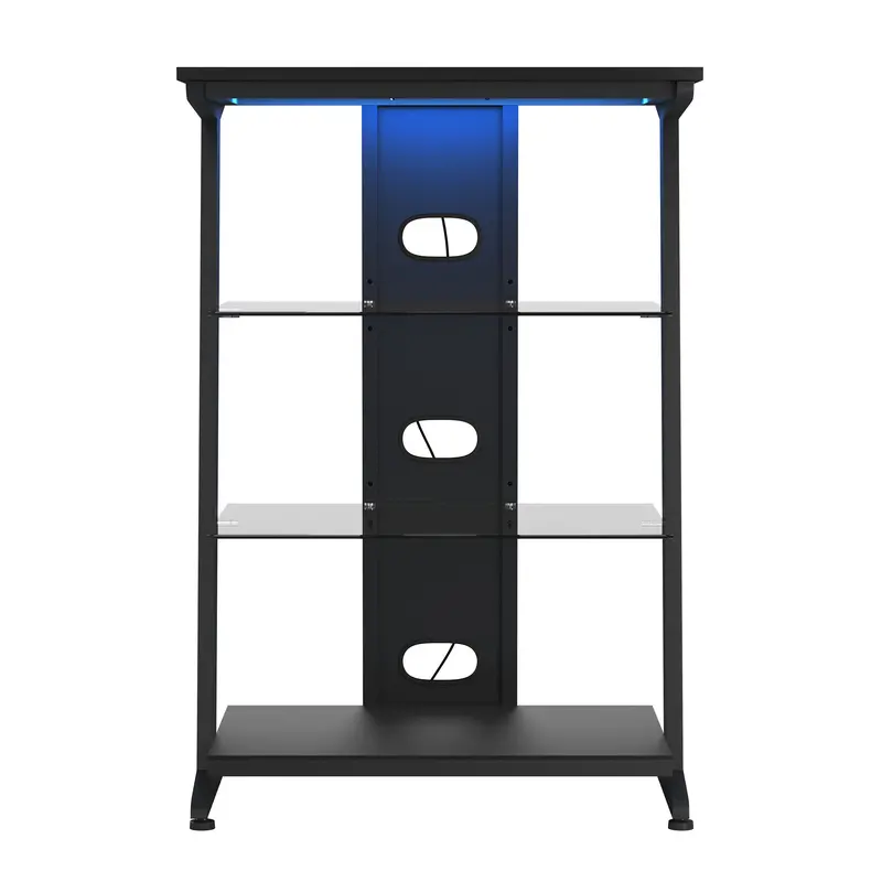 Azure Gaming Shelf in Matte Black Finish