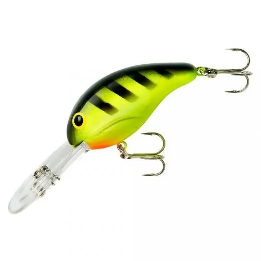 Bandit Deep-Diving Crankbait – 2 in, 3/8 oz, Chartreuse Black Stripe