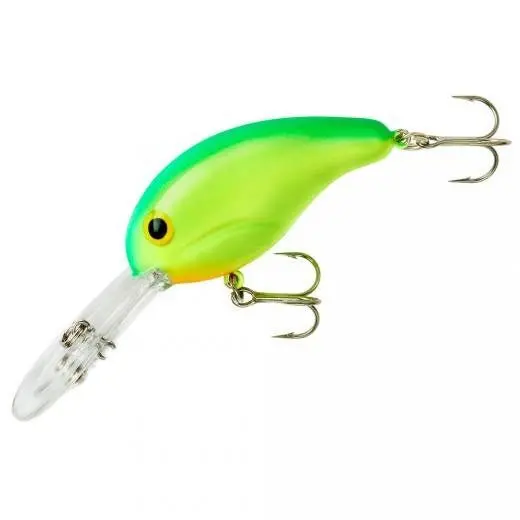 Bandit Deep-Diving Crankbait – 2 in, 3/8 oz, Chartreuse Green Back