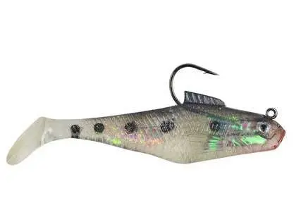 Berkley PowerBait Swim Shad Soft Bait – Bunker Color, 4 Inch (3-Pack)