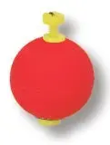 Betts Weighted Round Snap-On Fishing Float – 2-Inch, Red (50-Pack)