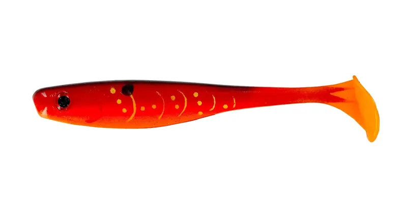 Big Bite Suicide Shad Soft Bait – 3.5″, Rayburn Red, 5-Pack