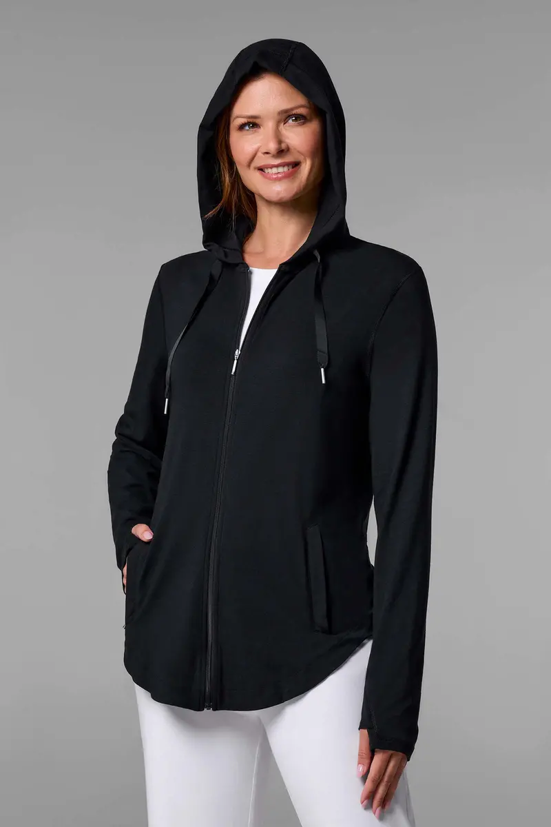 Black Women’s LumaLeo Full-Zip Hooded Sweatshirt
