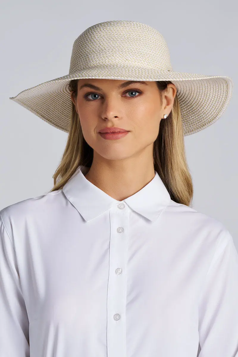 Blake Ivory Elegant Floppy Sun Hat