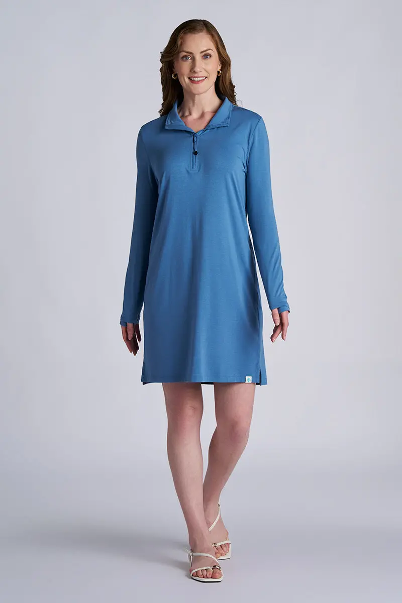 Blue Dusk Sarasota Quarter-Zip Dress – Casual Summer Style