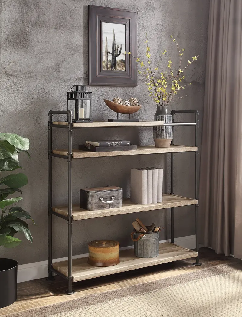 Brantley Modern Bookshelf with Open Shelving