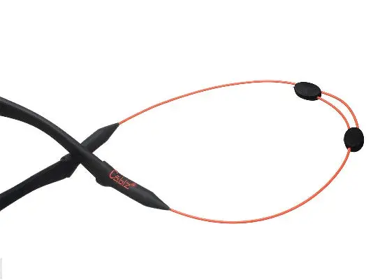 Cablz MonoZ ZIPZ Sunglass Retainer – Fluorescent Orange, 14 Inches