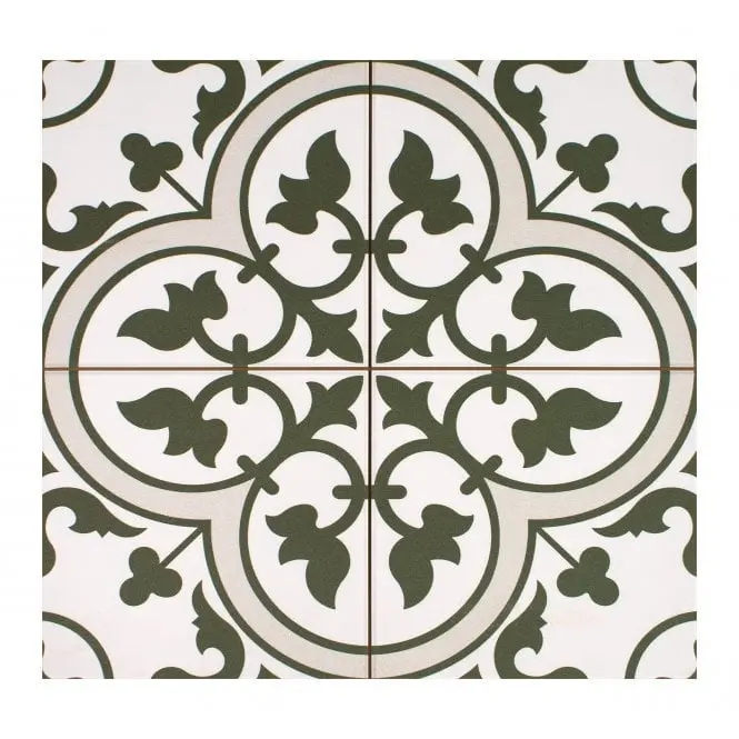 Cambridge Olive Green Ceramic Tile – 450×450 mm Wall & Floor