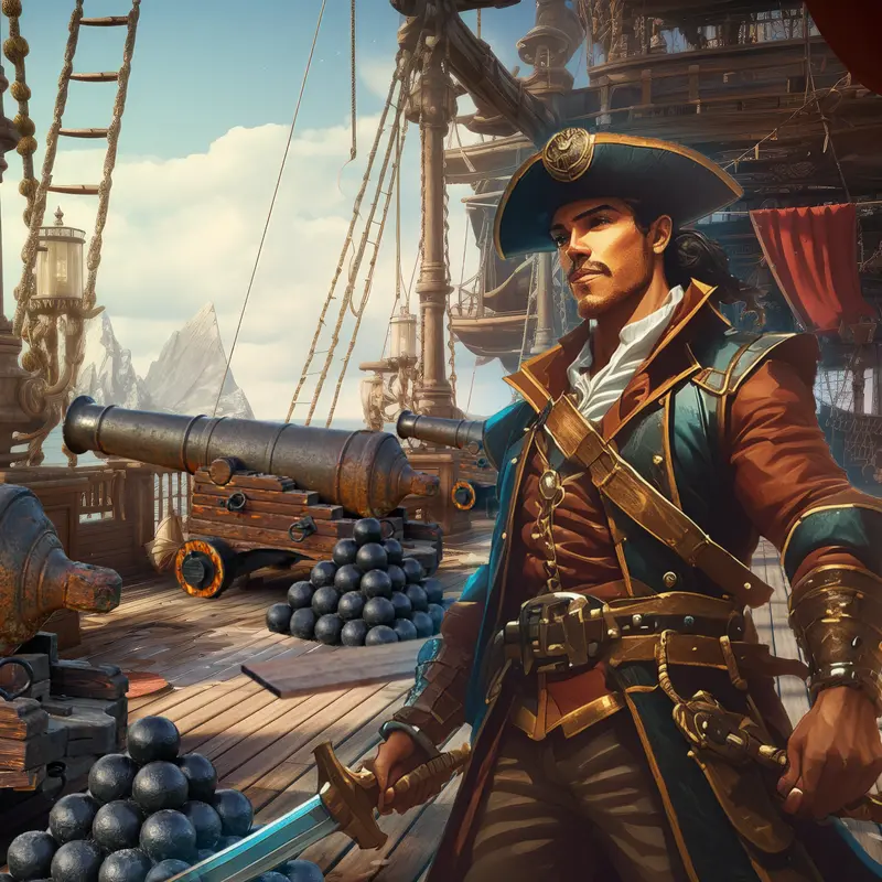 Cannon-Fitted Pirate Vessel