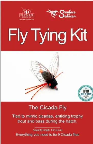 Cicada Imitation Fly Tying Kit – Terrestrial Pattern Starter Set