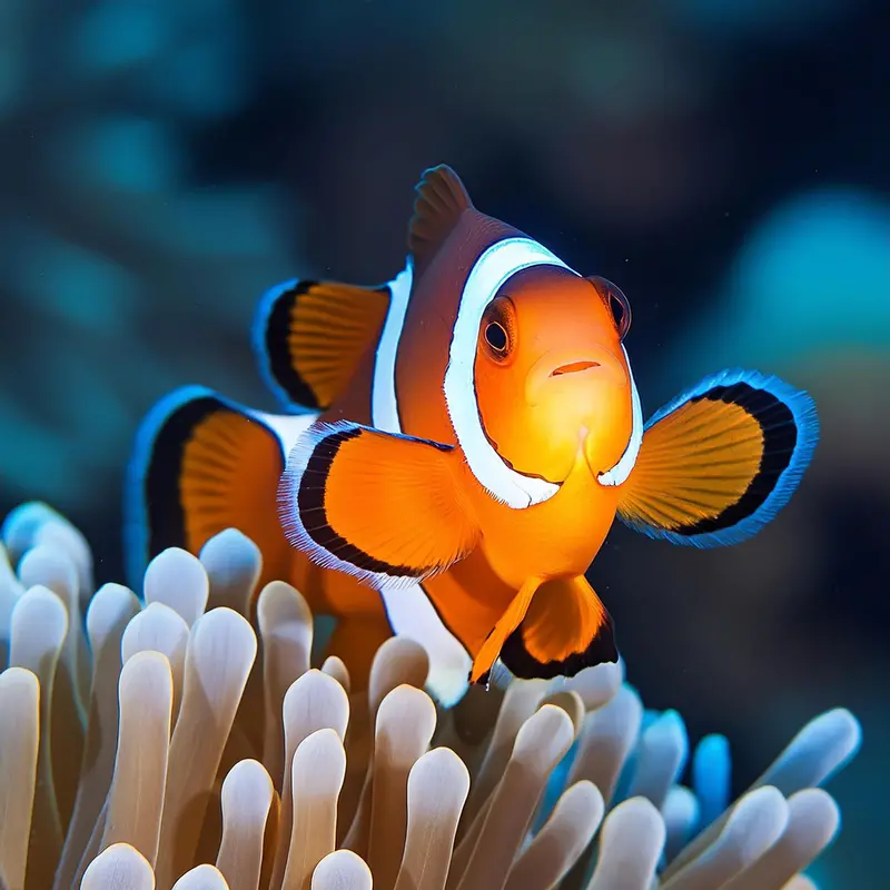 Clownfish Kiss Illustration Magnet