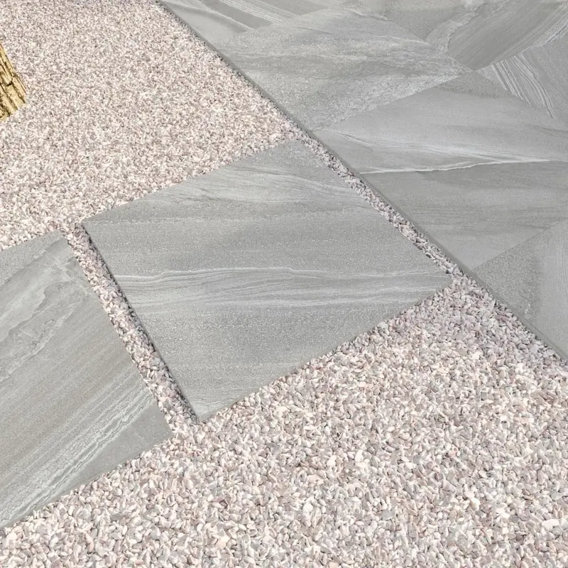 Cottage Grey Natural Stone Effect Outdoor Tile – 20mm Thick