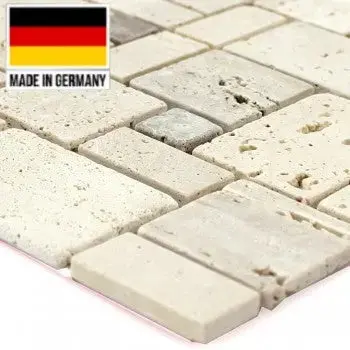 Cream Pebble Effect Peel-and-Stick Mosaic Tile – 30x30cm Easy Install