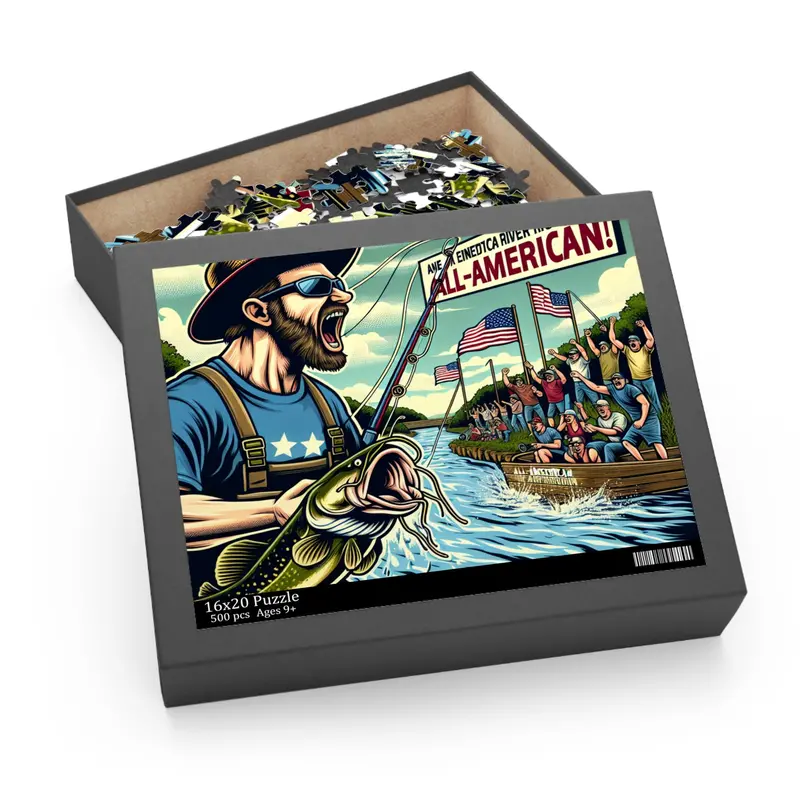 Danny King Catfish River Tournament Jigsaw Puzzle – 500 Pieces
