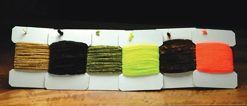 Danville Chenille – Large-Sized Metallic or Wool Chenille for Bold Streamer Bodies