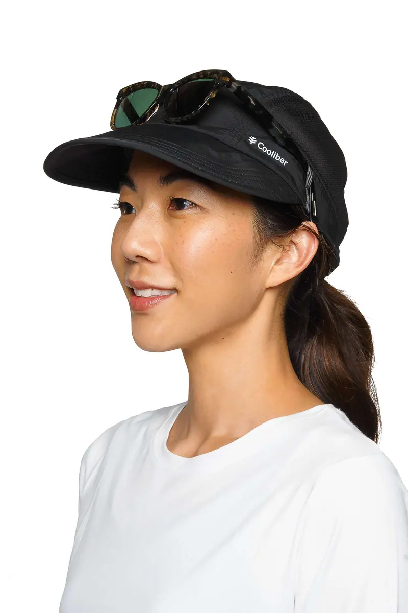 Destin Black Packable Travel Hat