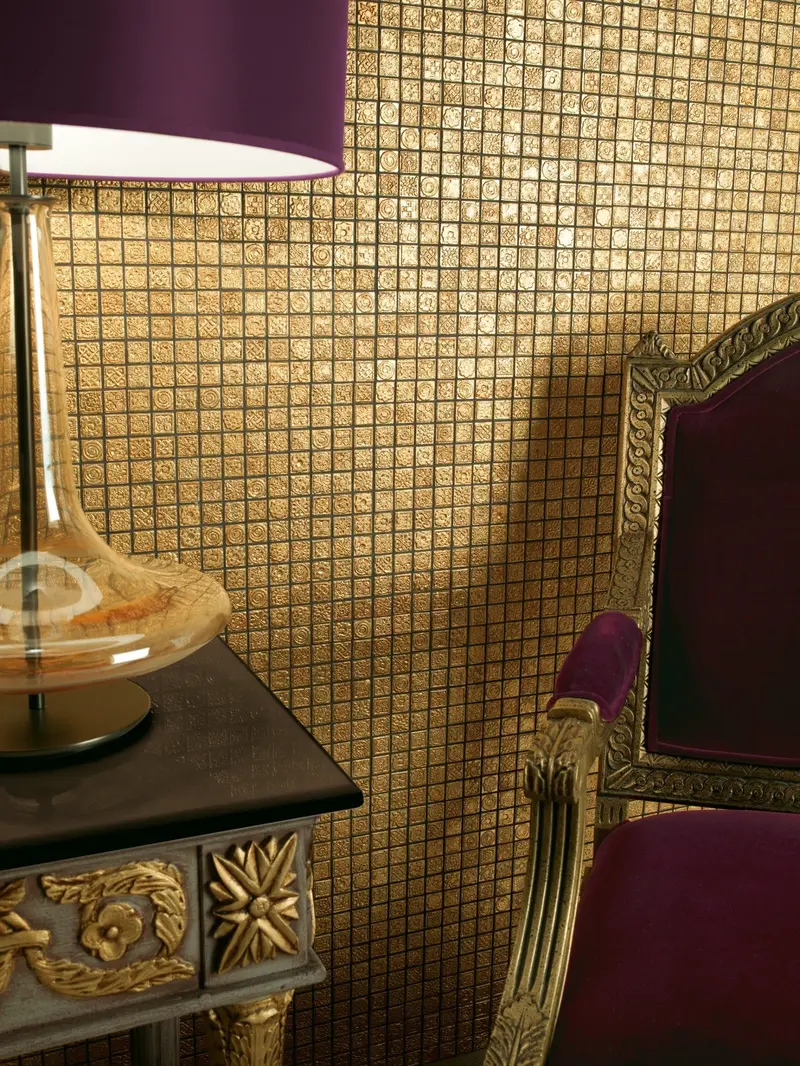 Dune Karat Gold Mosaic Tile – 30x30cm Luxury Accent