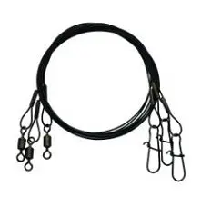 Eagle Claw Bright Steel Leader – 18-Inch, 30-Pound Test, 3-Pack