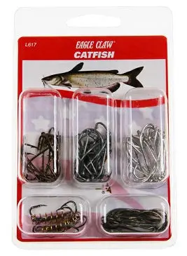 Eagle Claw Catfish Hook Assortment – 40-Piece Variety Pack