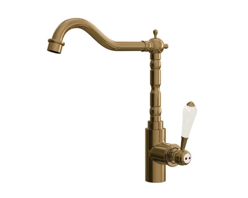 Ellsi Empire Gold Traditional Kitchen Mixer Tap