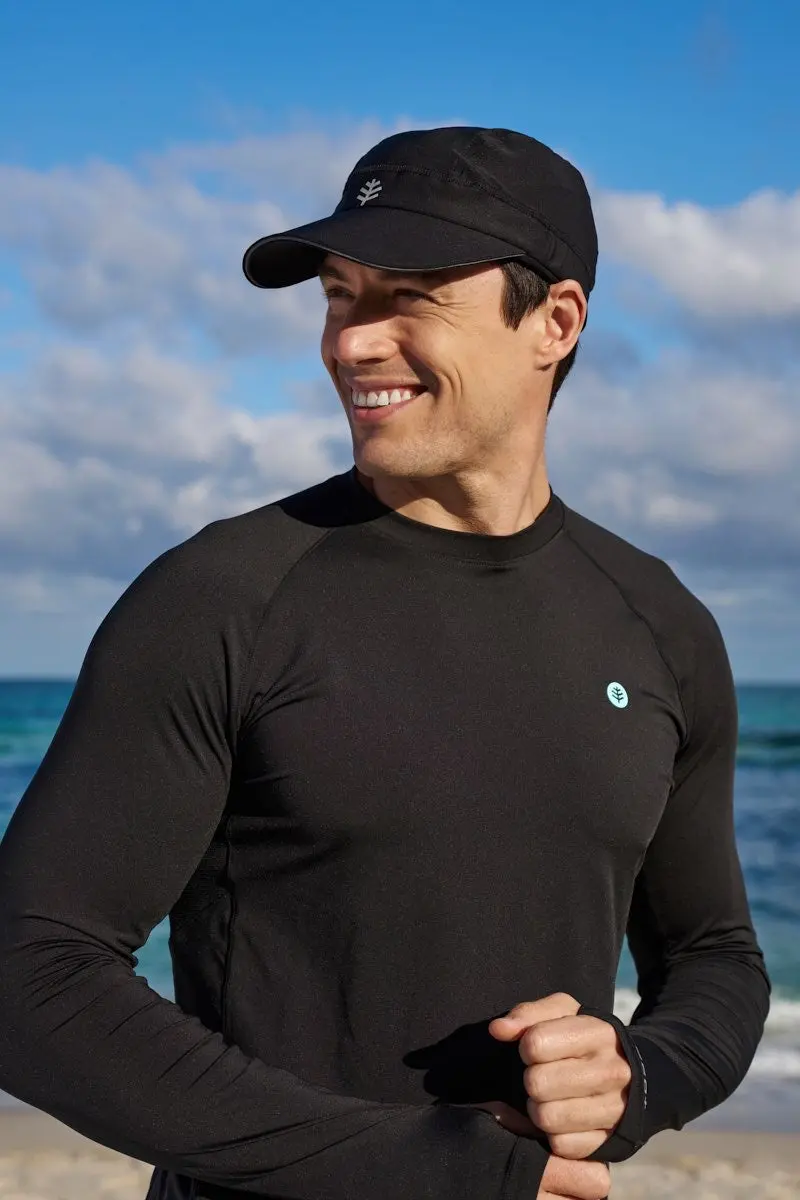 Emmet Fitness Cap with Full Ear Coverage – Matte Black Athletic Design