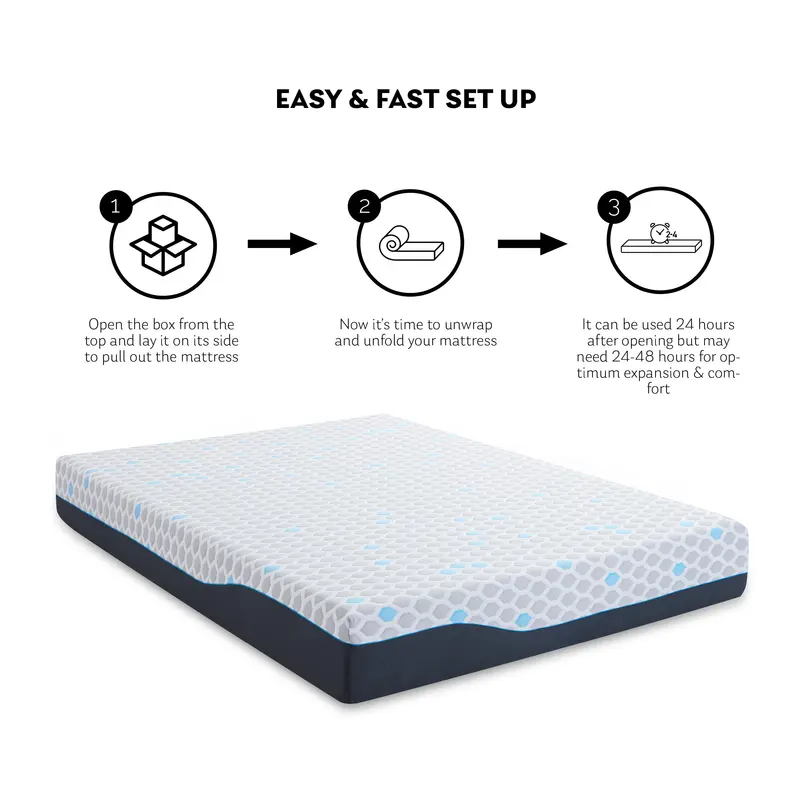 Estra Twin Memory Foam Mattress – 10-Inch Pressure-Relieving Support