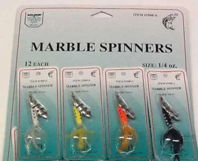 FJ Neil Marble Spinner – 1/4 oz, Assorted Colors, 12-Pack