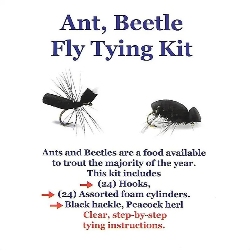 Fly Tying Kit for Ant, Beetle, and Other Terrestrial Patterns