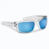 Flying Fisherman Cove Polarized Sunglasses – Crystal Smoke with Blue Mirror Lenses