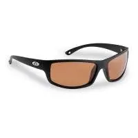 Flying Fisherman Slack Tide Polarized Sunglasses – Matte Black Frame, Copper Lens