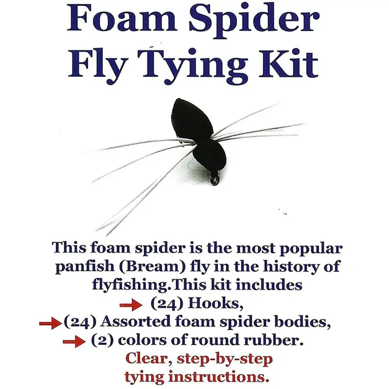 Foam Spider Fly-Tying Supply Kit