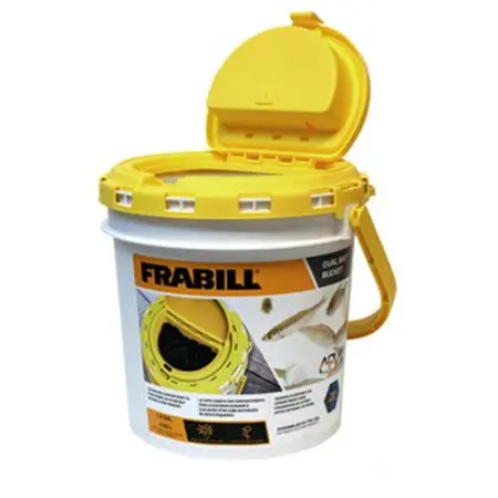 Frabill Draining Minnow Bucket – 10-Quart, Two-Piece Design