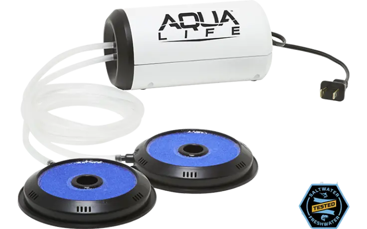Frabill Dual-Output 110V Aerator — Supports 100-Gallon Systems