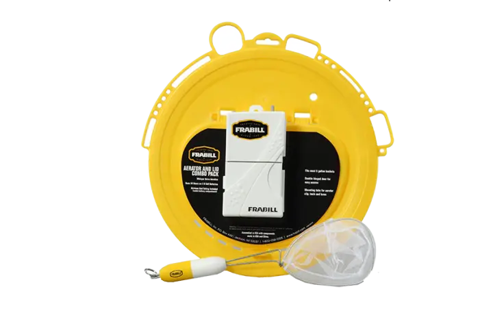 Frabill Lid Combo Pack with Aerator and Dip Net