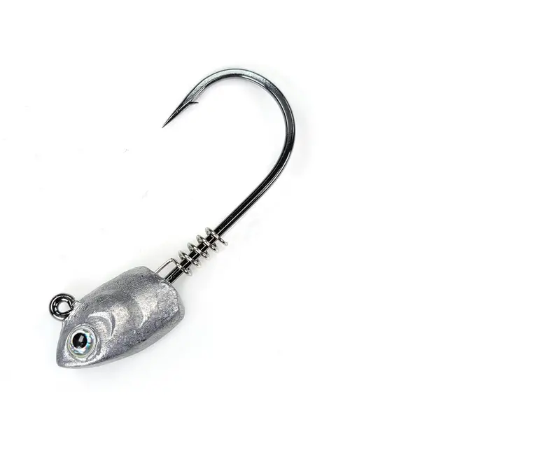 Gamakatsu Swim Bait Jig Head – 4/0, 1/4-Ounce, Spring-Loaded, 3-Pack