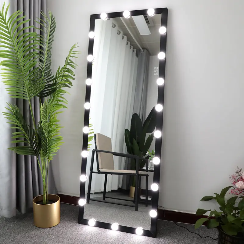 GlamourGlow Full-Length Wall-Mount Mirror